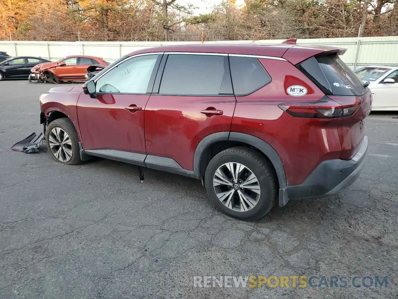 2 Photograph of a damaged car 5N1AT3BB9MC711725 NISSAN ROGUE 2021