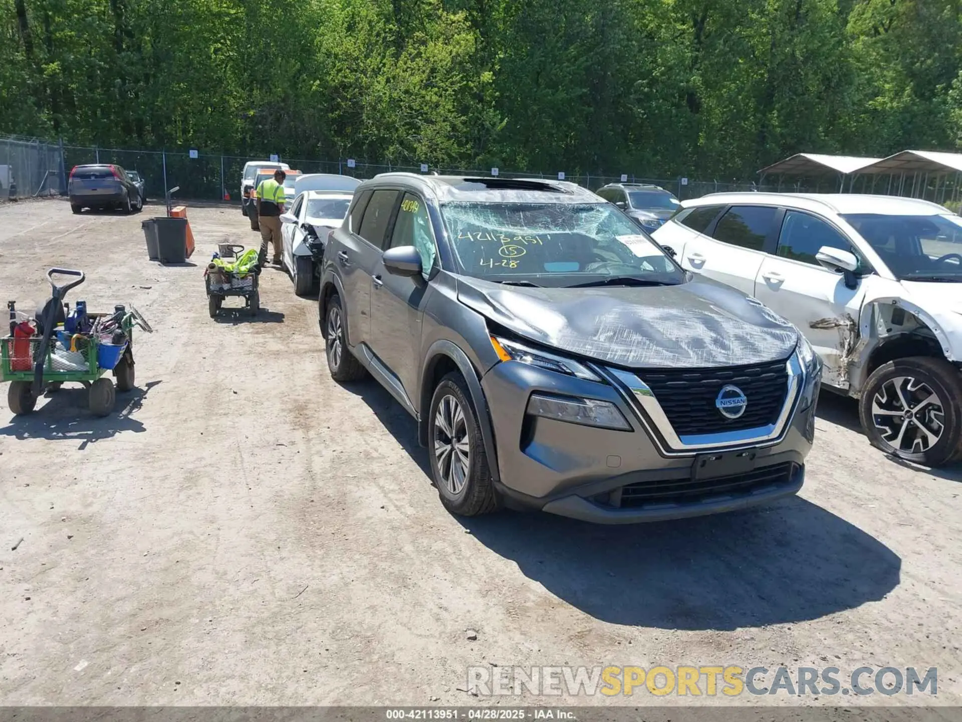 1 Photograph of a damaged car 5N1AT3BB9MC738682 NISSAN ROGUE 2021
