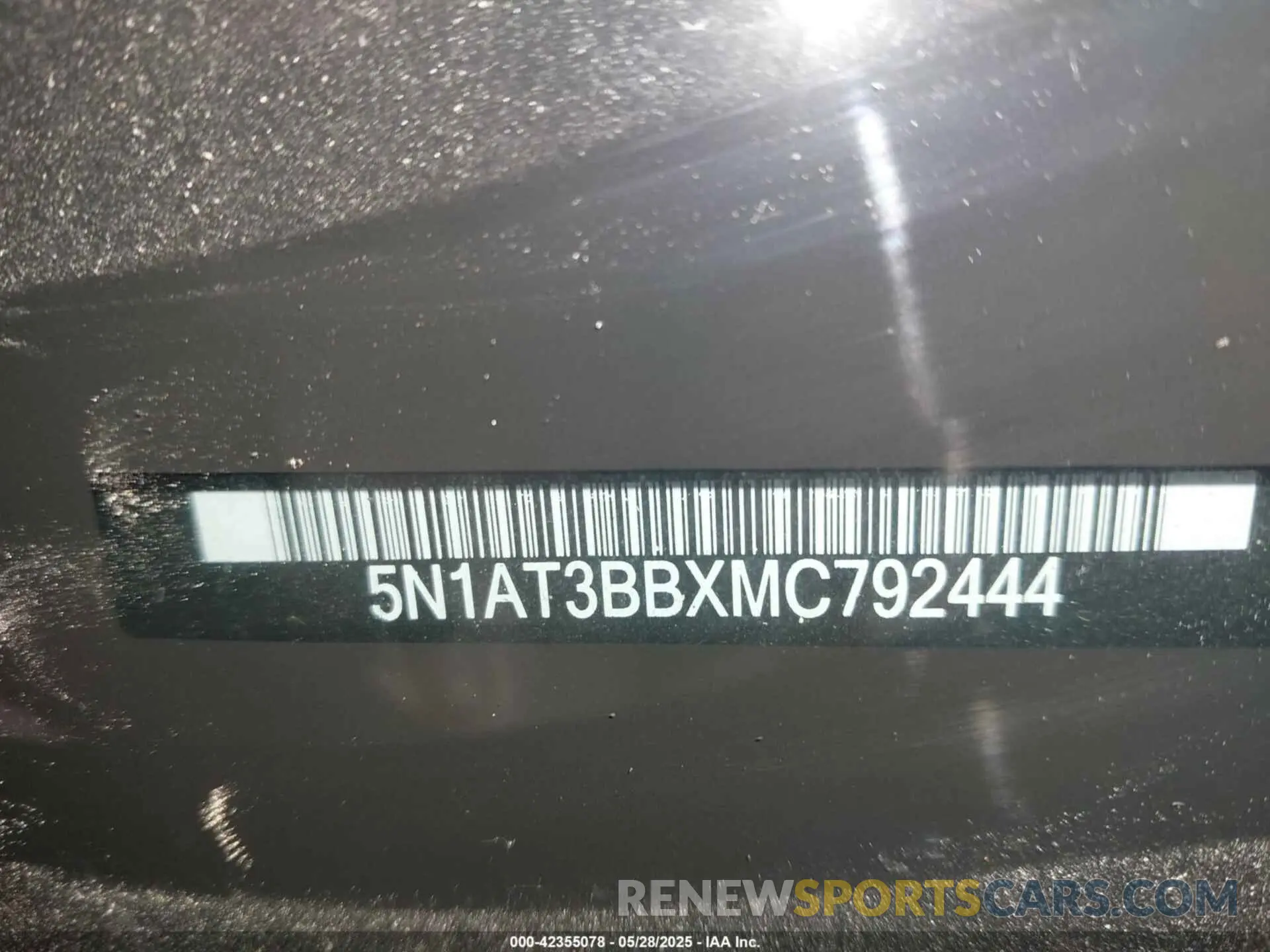 9 Photograph of a damaged car 5N1AT3BBXMC792444 NISSAN ROGUE 2021