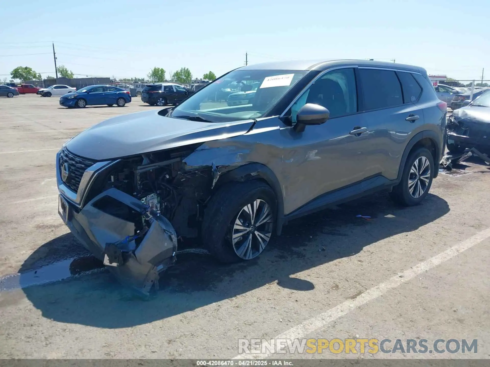 2 Photograph of a damaged car 5N1AT3BBXMC837107 NISSAN ROGUE 2021