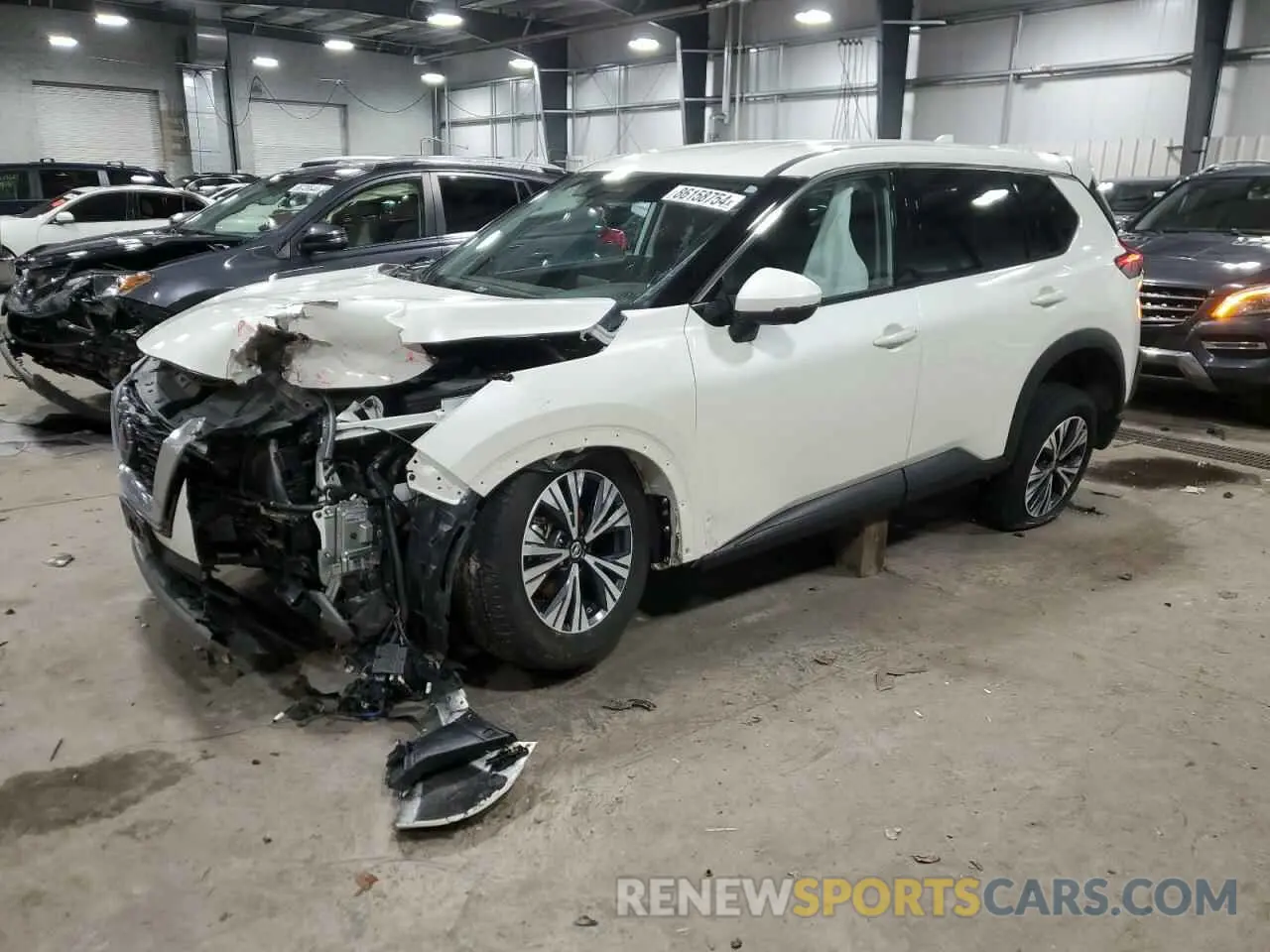 1 Photograph of a damaged car 5N1AT3BBXMC840525 NISSAN ROGUE 2021