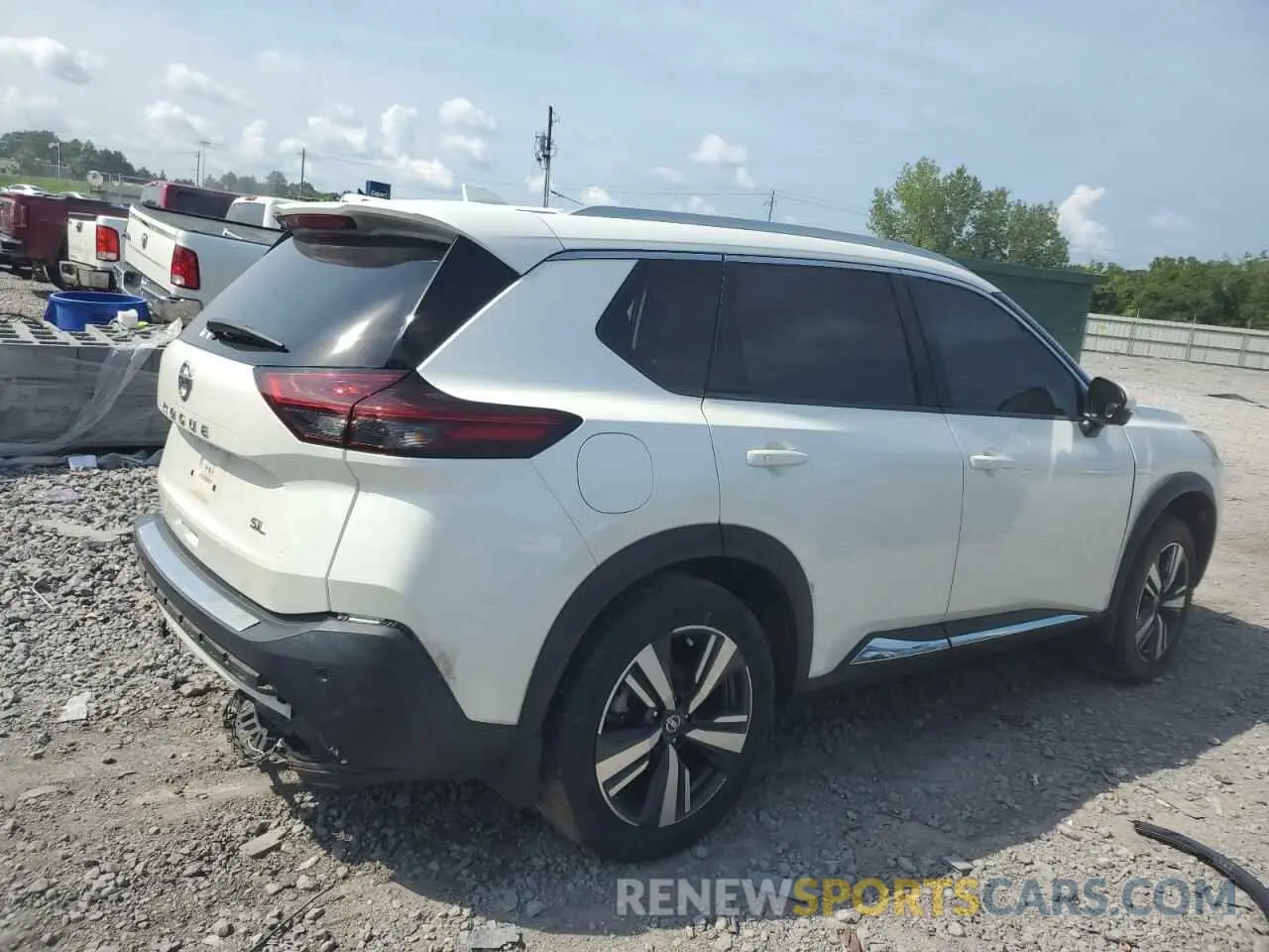 3 Photograph of a damaged car 5N1AT3CA0MC681052 NISSAN ROGUE 2021