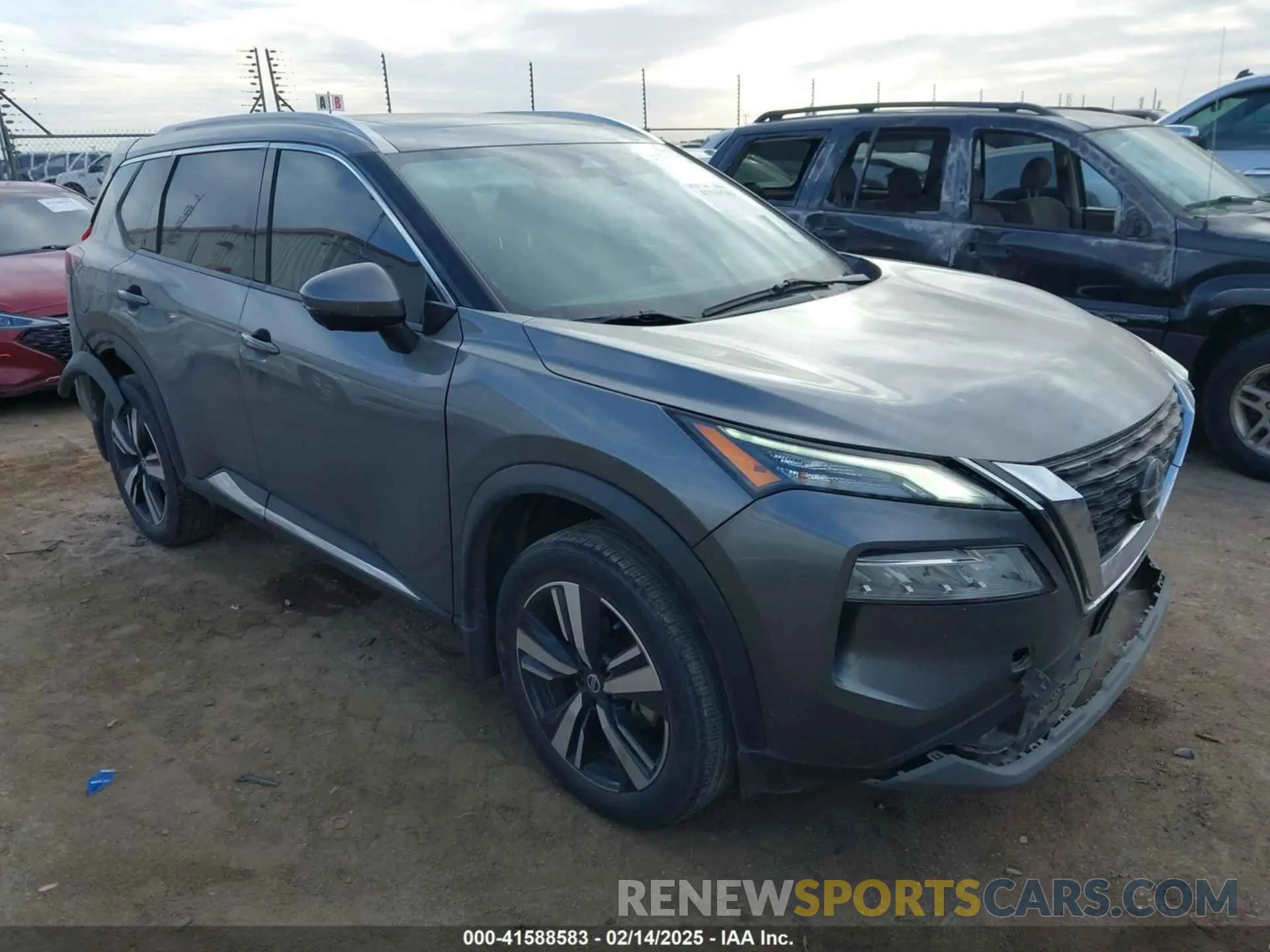 1 Photograph of a damaged car 5N1AT3CA0MC834075 NISSAN ROGUE 2021