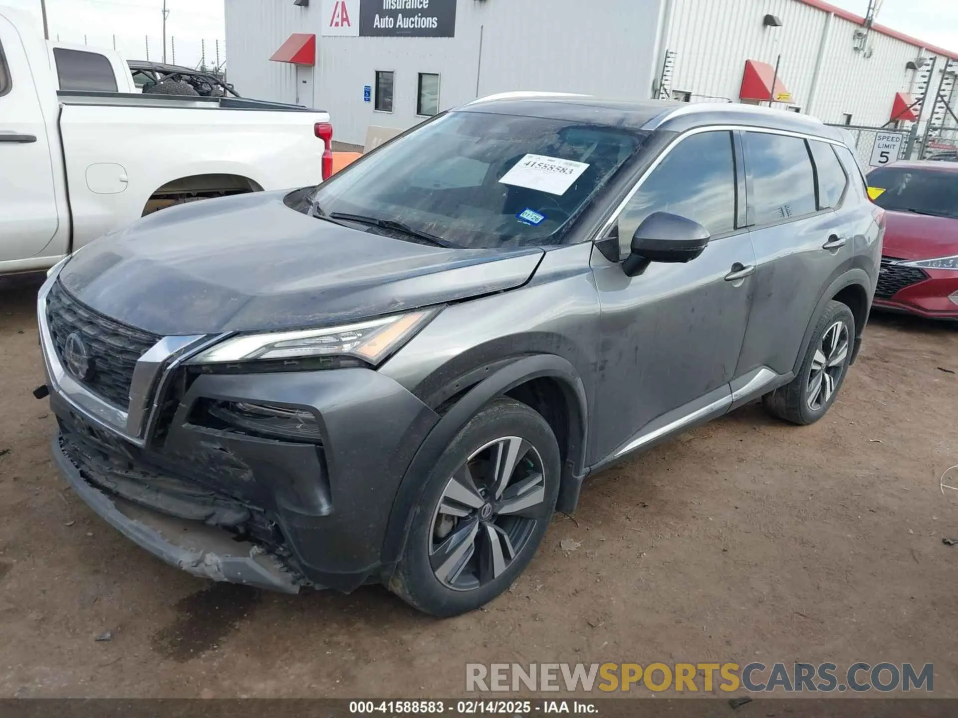 2 Photograph of a damaged car 5N1AT3CA0MC834075 NISSAN ROGUE 2021