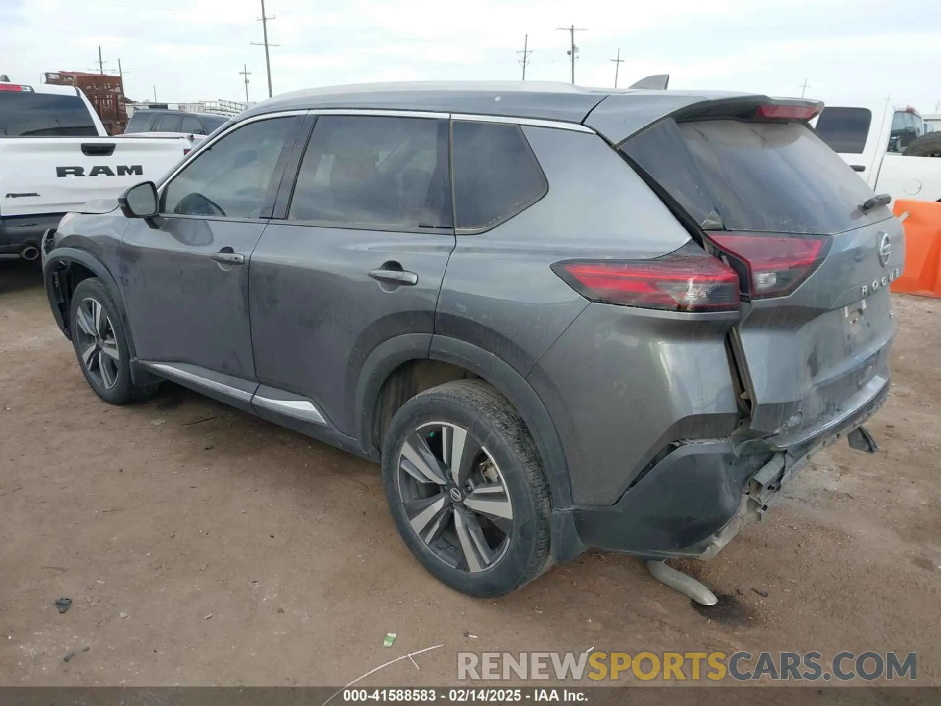 3 Photograph of a damaged car 5N1AT3CA0MC834075 NISSAN ROGUE 2021