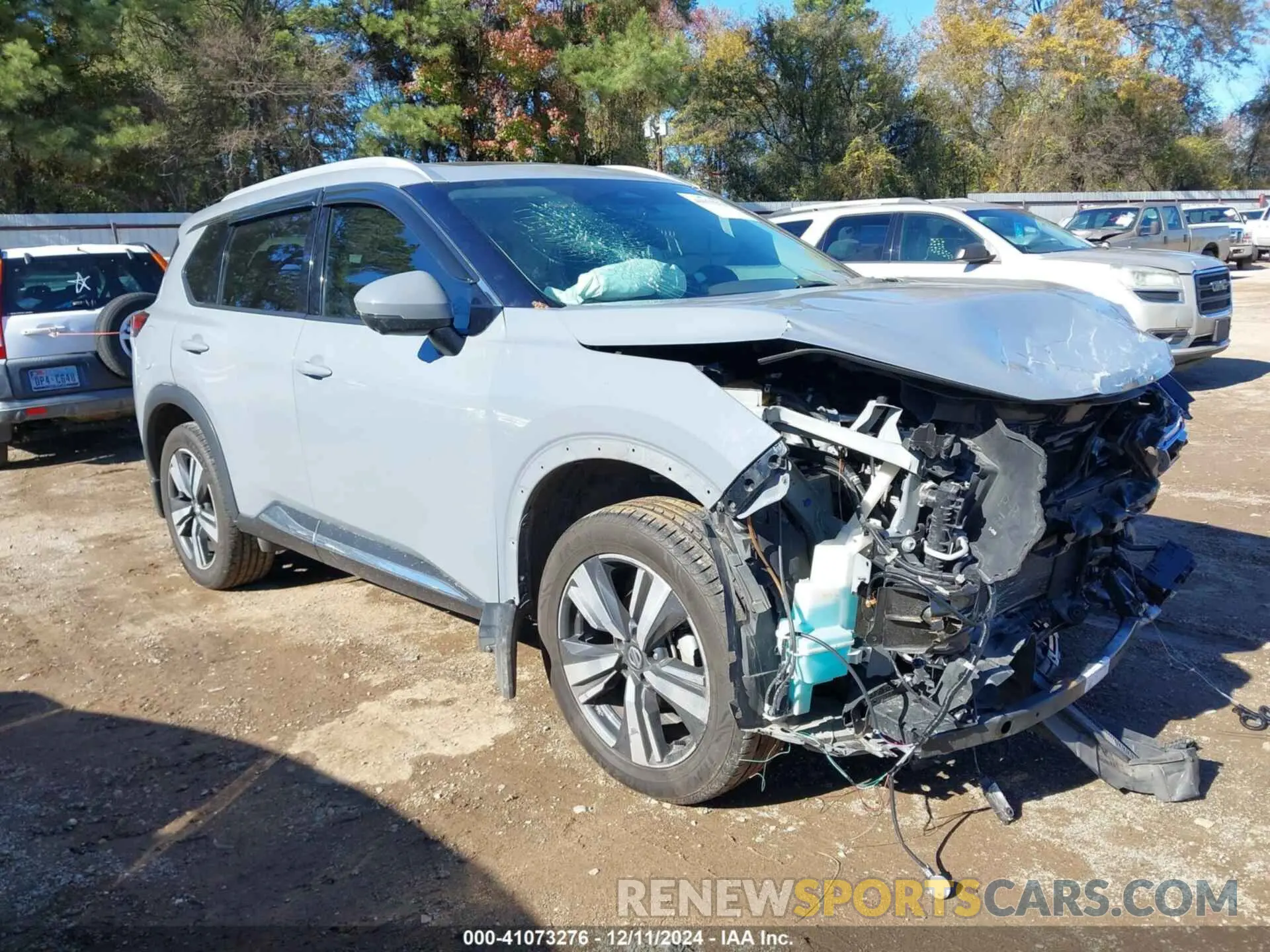 1 Photograph of a damaged car 5N1AT3CA1MC678502 NISSAN ROGUE 2021