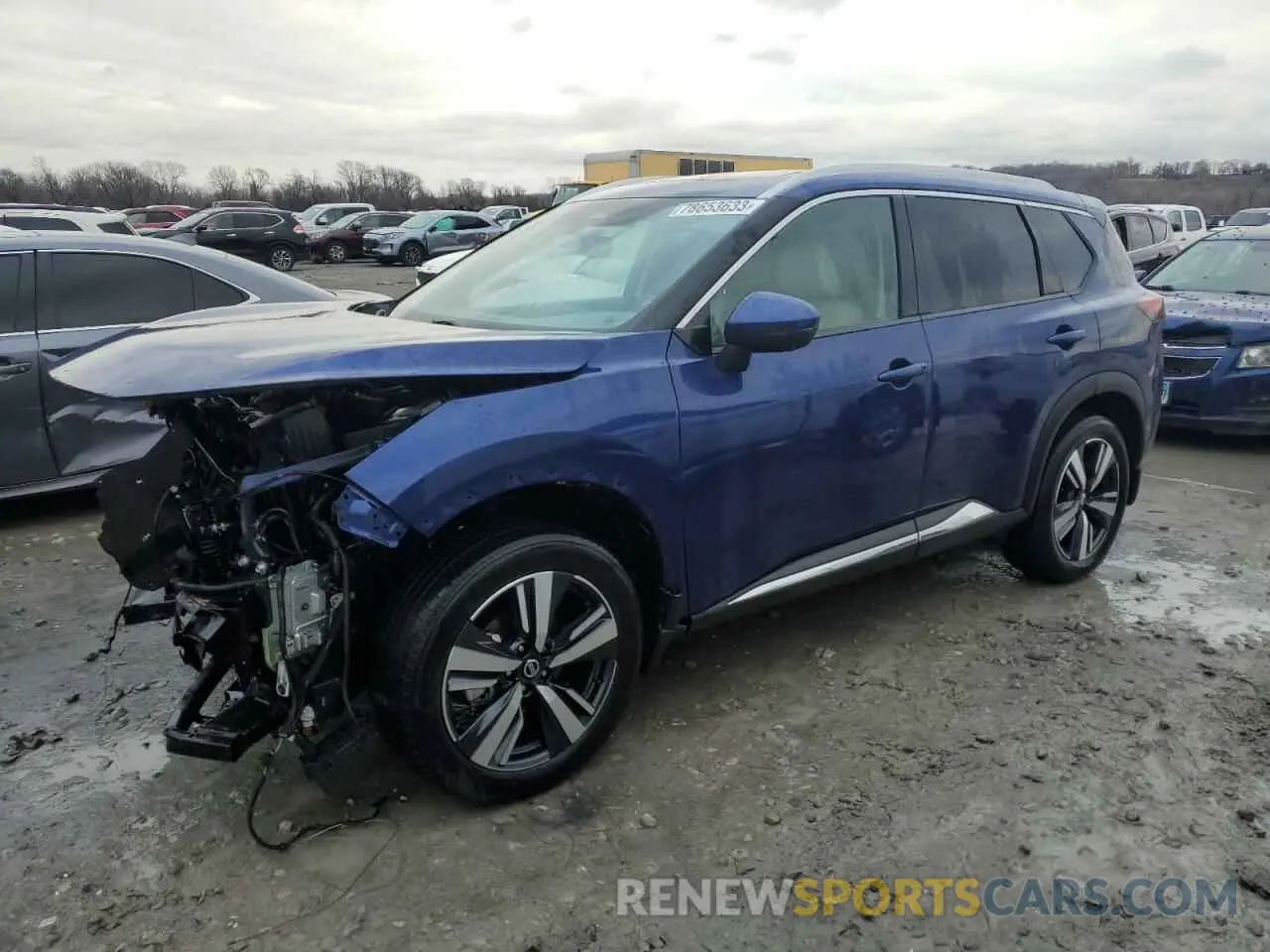 1 Photograph of a damaged car 5N1AT3CA2MC815981 NISSAN ROGUE 2021