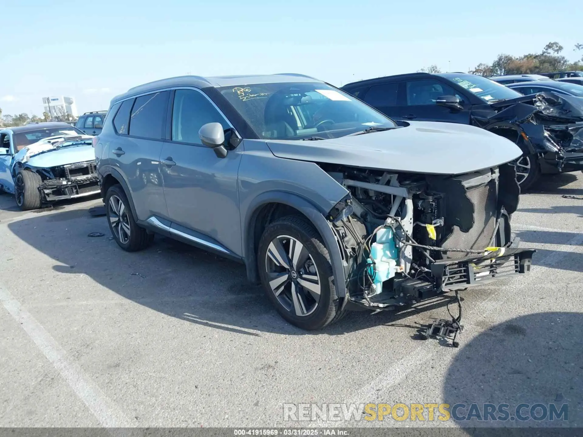 1 Photograph of a damaged car 5N1AT3CA3MC780173 NISSAN ROGUE 2021