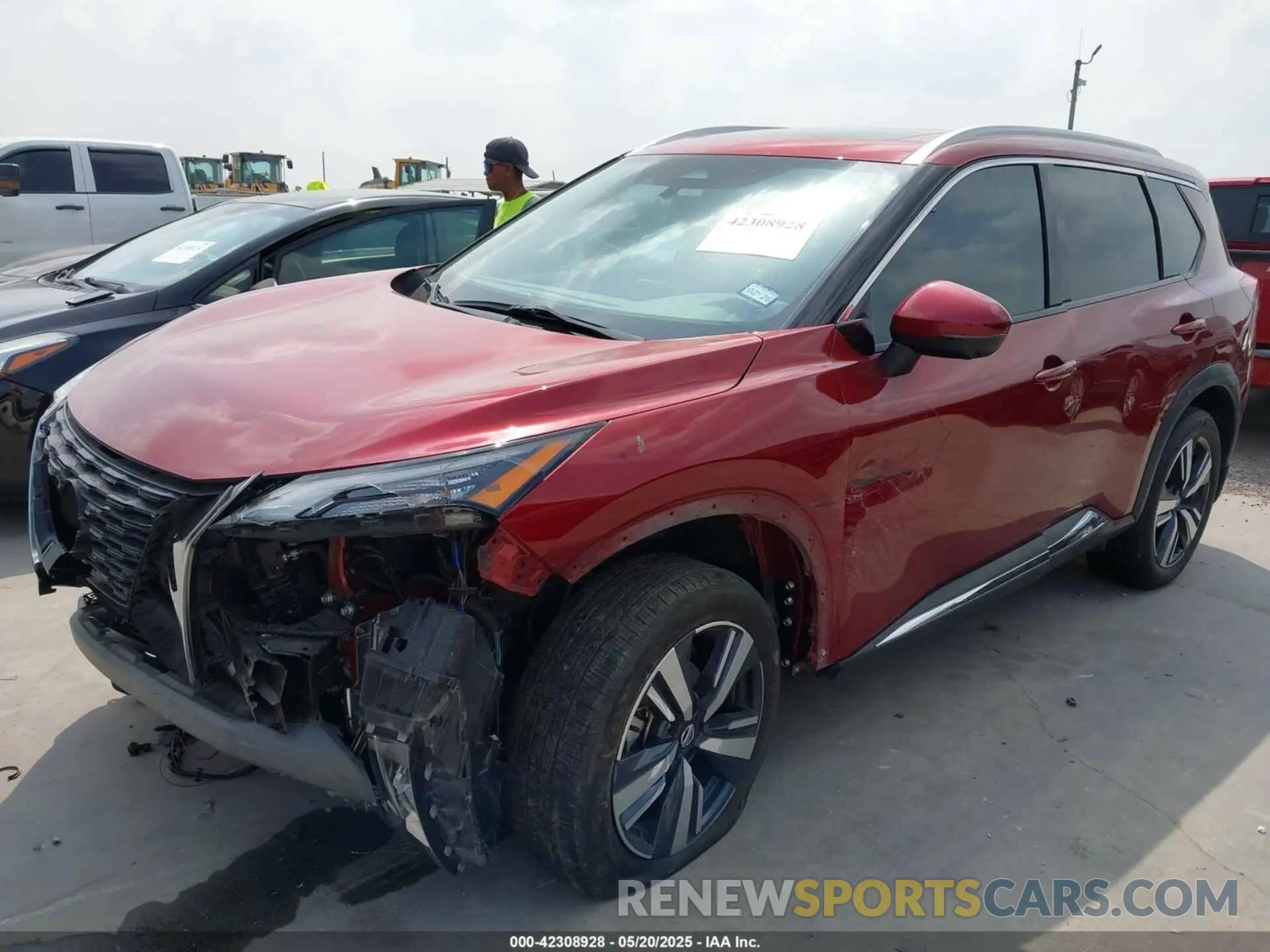 2 Photograph of a damaged car 5N1AT3CA4MC747778 NISSAN ROGUE 2021