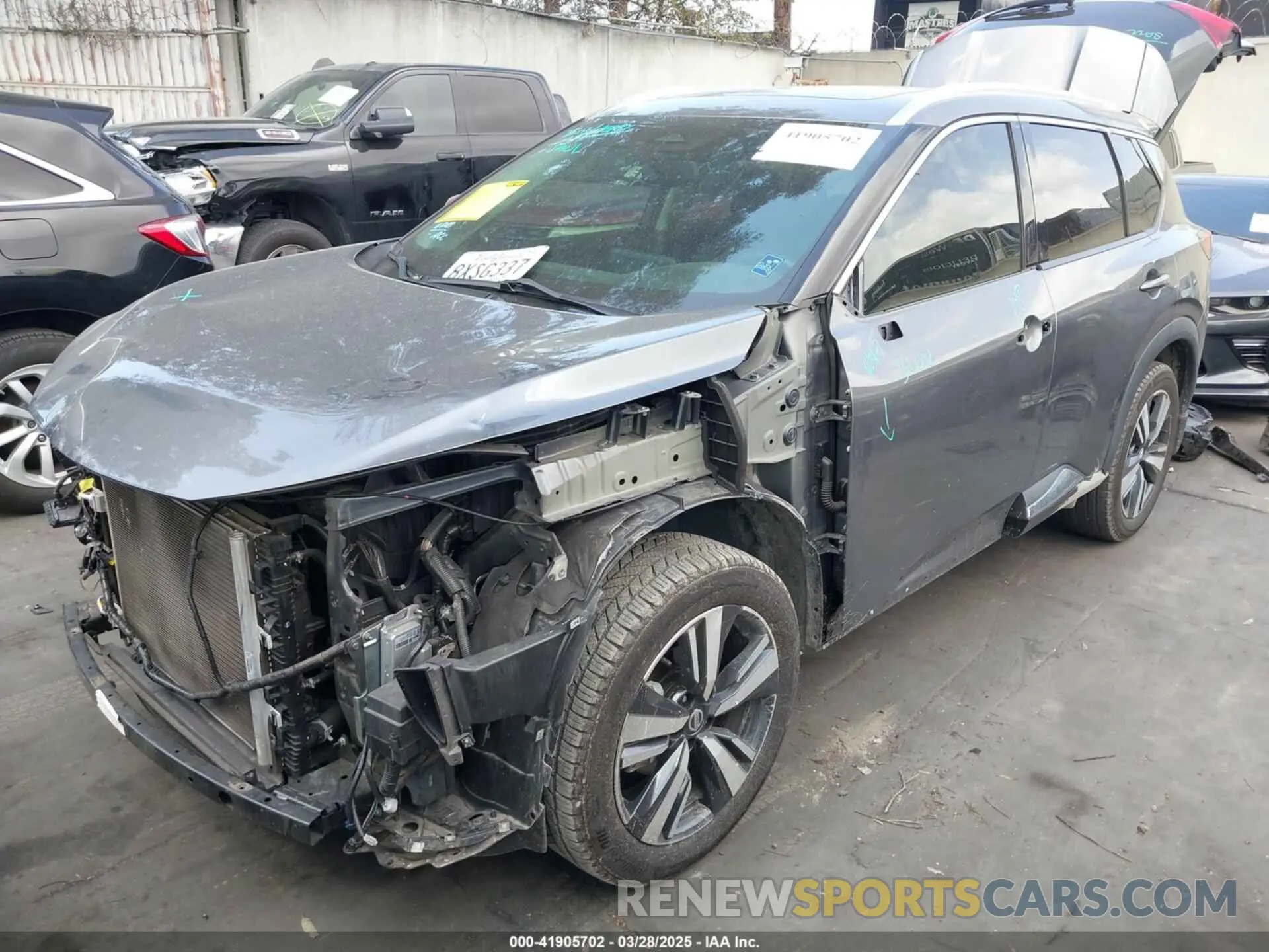 2 Photograph of a damaged car 5N1AT3CA4MC801175 NISSAN ROGUE 2021