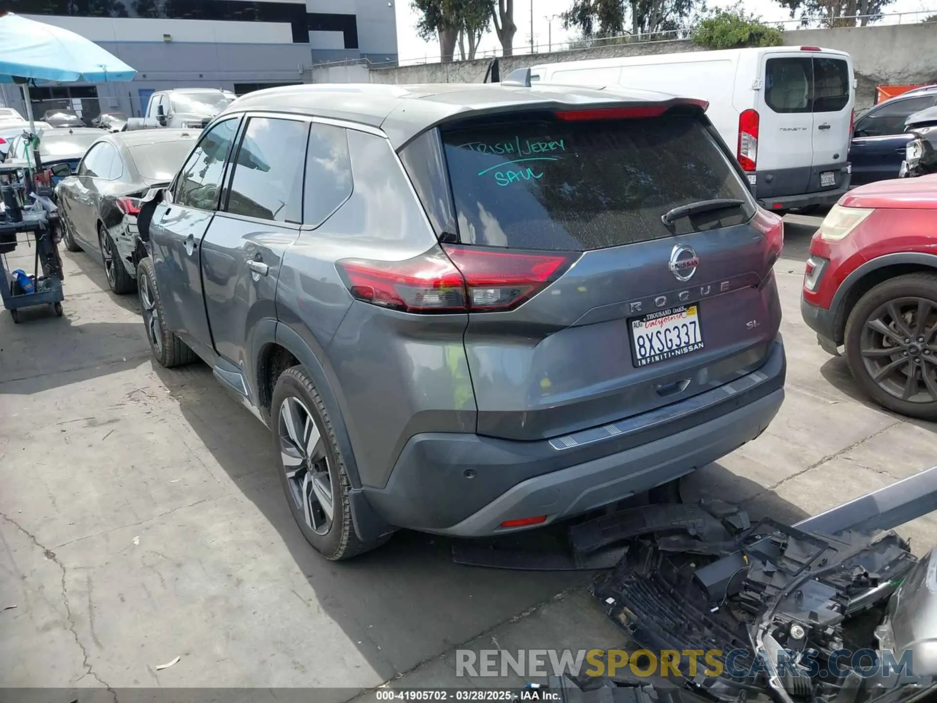 3 Photograph of a damaged car 5N1AT3CA4MC801175 NISSAN ROGUE 2021