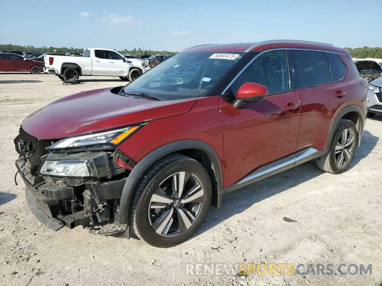 1 Photograph of a damaged car 5N1AT3CA4MC823693 NISSAN ROGUE 2021