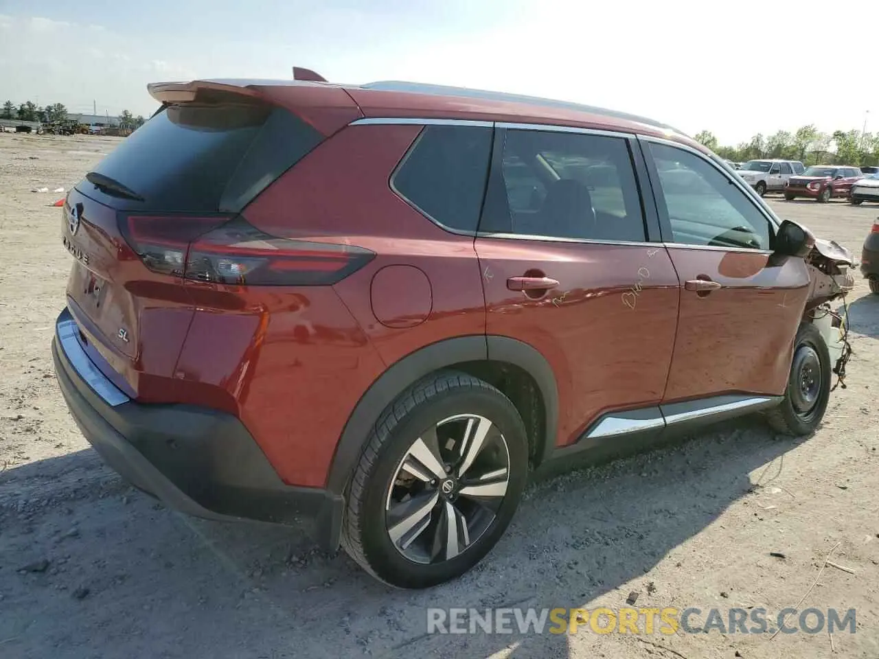 3 Photograph of a damaged car 5N1AT3CA4MC823693 NISSAN ROGUE 2021