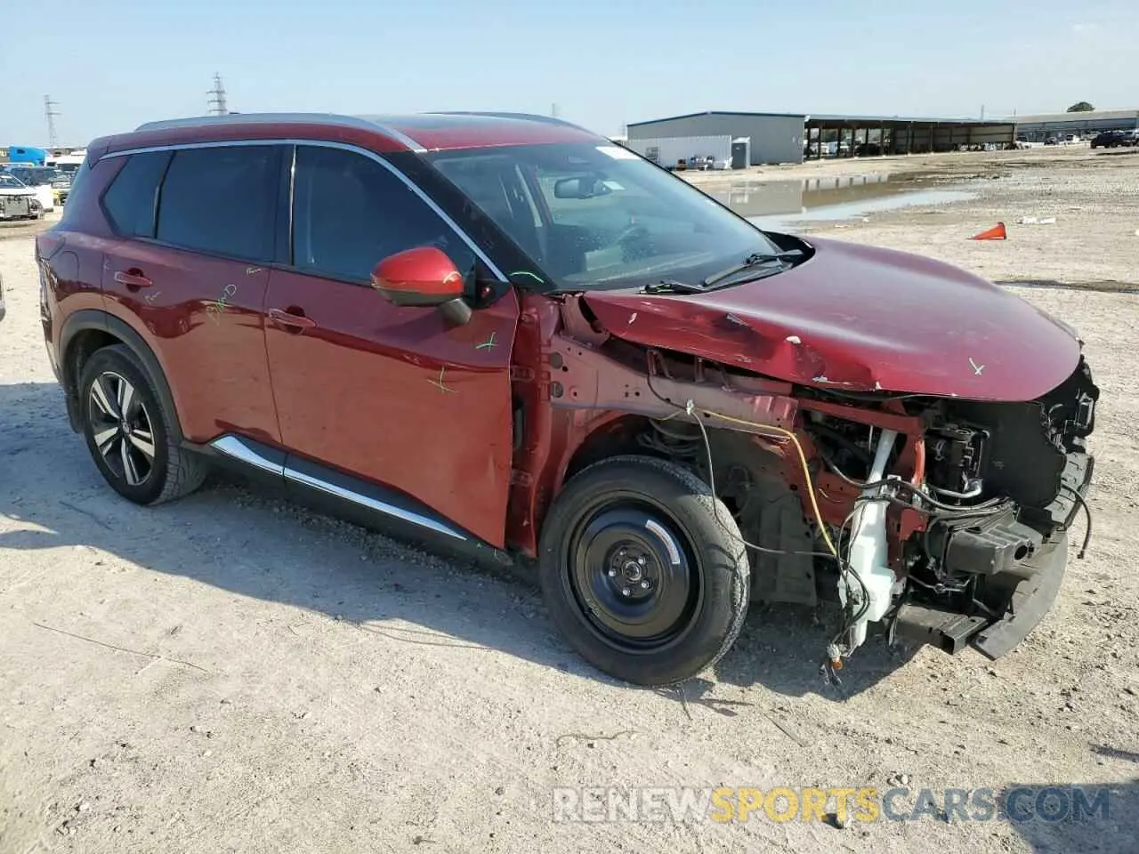 4 Photograph of a damaged car 5N1AT3CA4MC823693 NISSAN ROGUE 2021