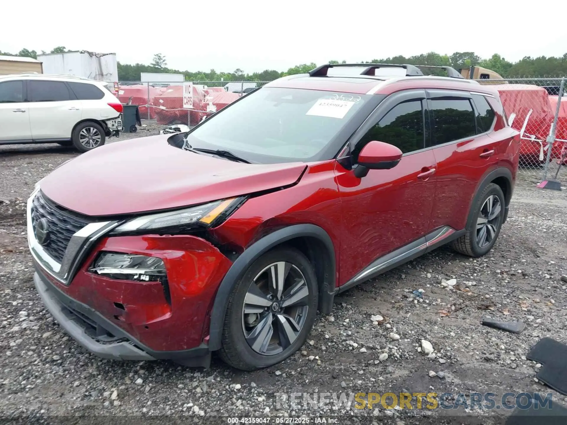 2 Photograph of a damaged car 5N1AT3CA5MC725255 NISSAN ROGUE 2021