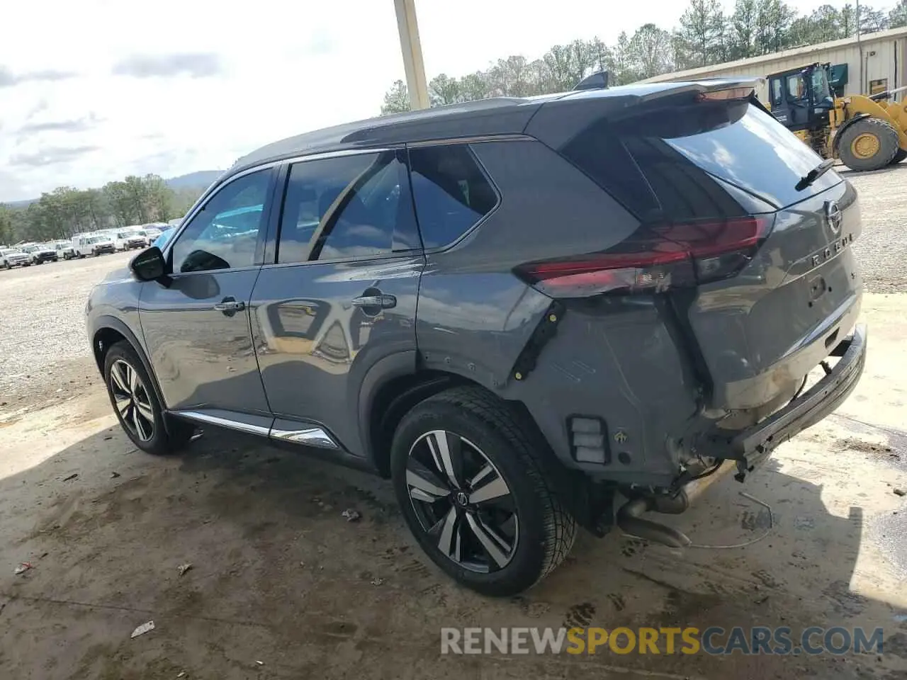 2 Photograph of a damaged car 5N1AT3CA5MC827977 NISSAN ROGUE 2021
