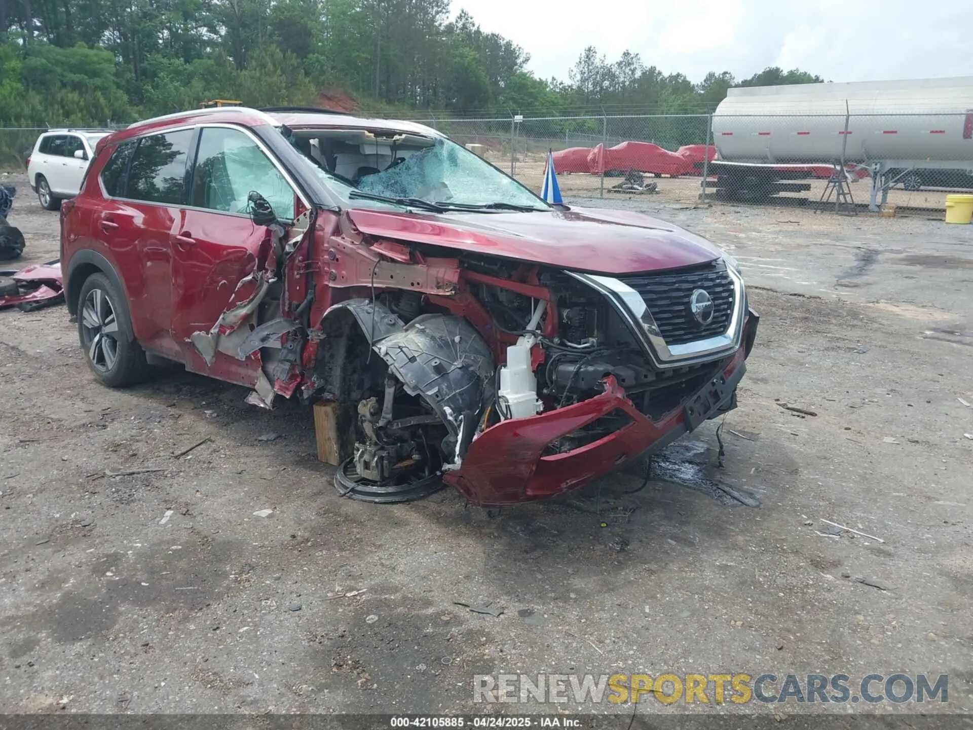 1 Photograph of a damaged car 5N1AT3CAXMC757537 NISSAN ROGUE 2021