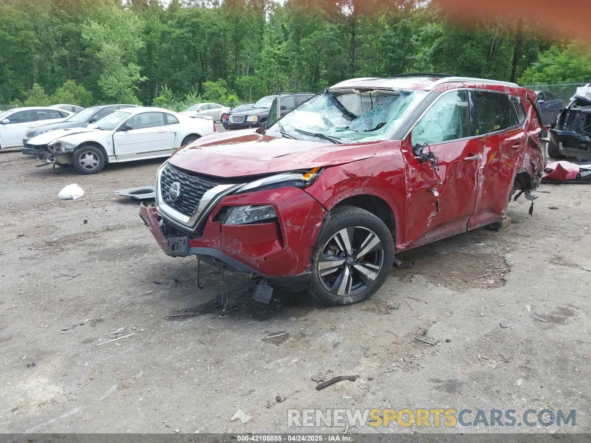 2 Photograph of a damaged car 5N1AT3CAXMC757537 NISSAN ROGUE 2021