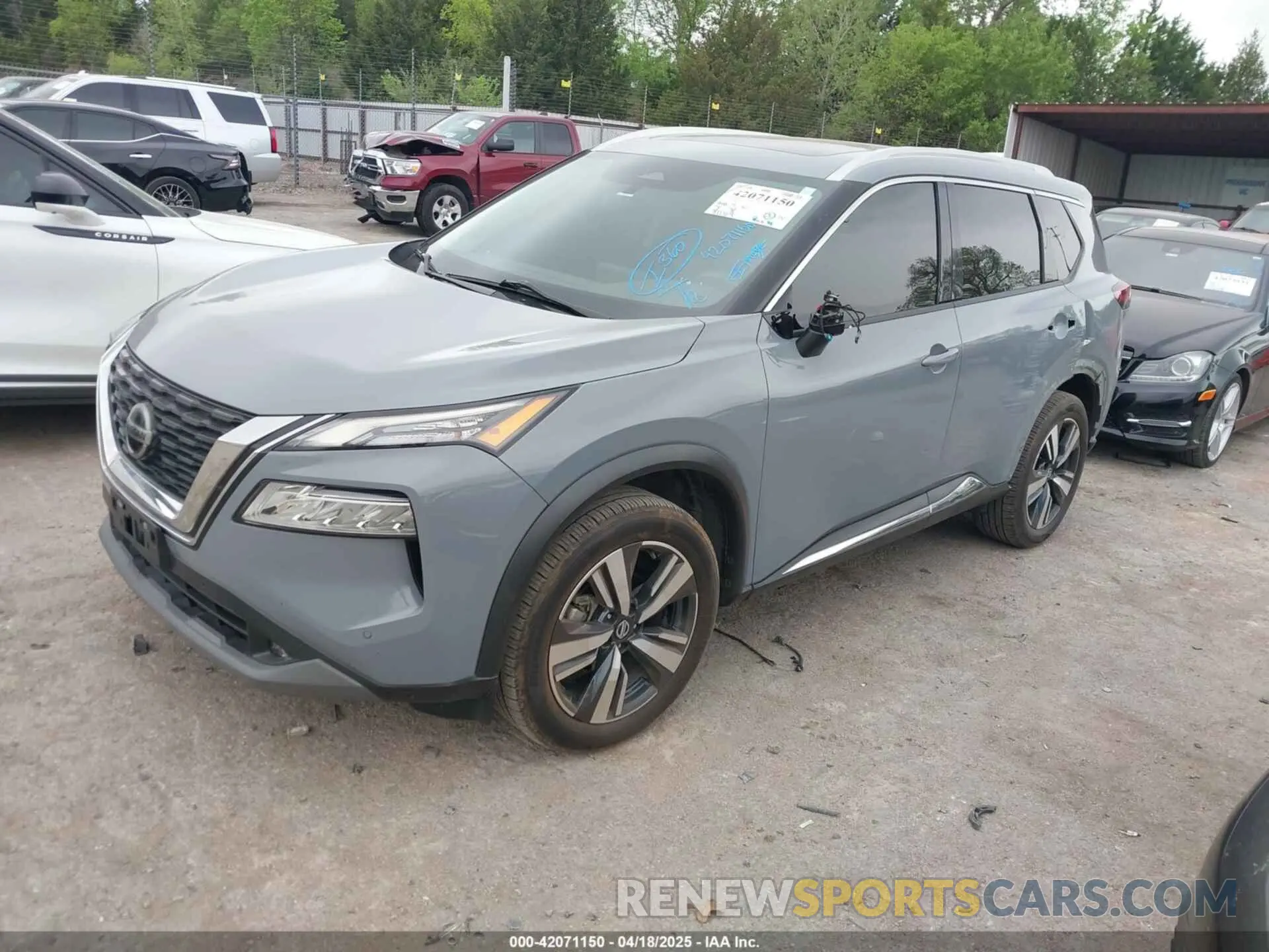 2 Photograph of a damaged car 5N1AT3CB1MC793223 NISSAN ROGUE 2021