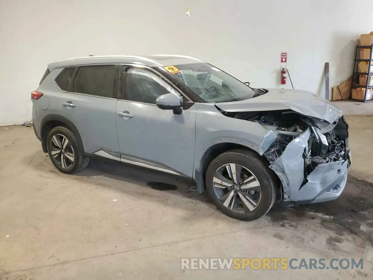 4 Photograph of a damaged car 5N1AT3CB2MC718398 NISSAN ROGUE 2021