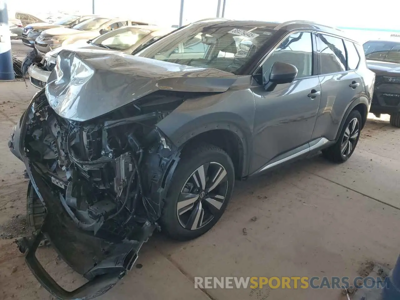 1 Photograph of a damaged car 5N1AT3CB3MC719012 NISSAN ROGUE 2021