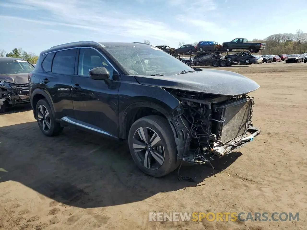 4 Photograph of a damaged car 5N1AT3CB5MC832914 NISSAN ROGUE 2021