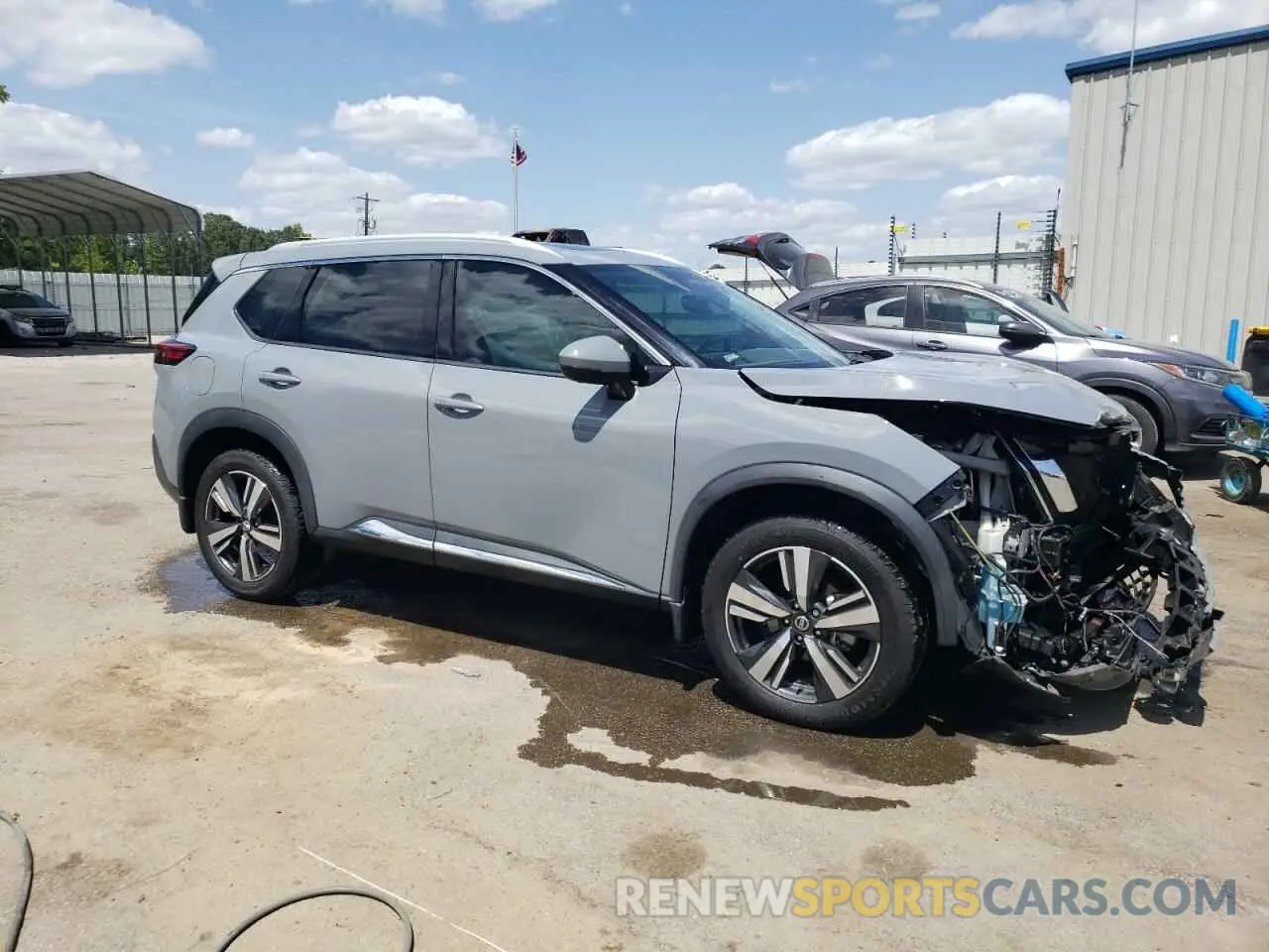 4 Photograph of a damaged car 5N1AT3CB6MC679413 NISSAN ROGUE 2021