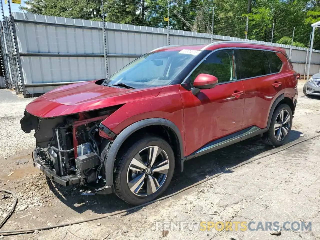 1 Photograph of a damaged car 5N1AT3CB6MC694607 NISSAN ROGUE 2021
