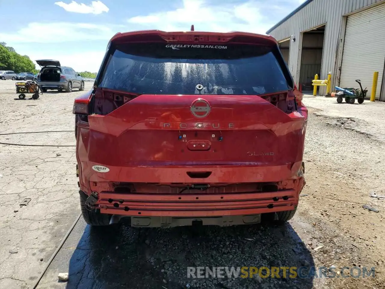 6 Photograph of a damaged car 5N1AT3CB6MC694607 NISSAN ROGUE 2021