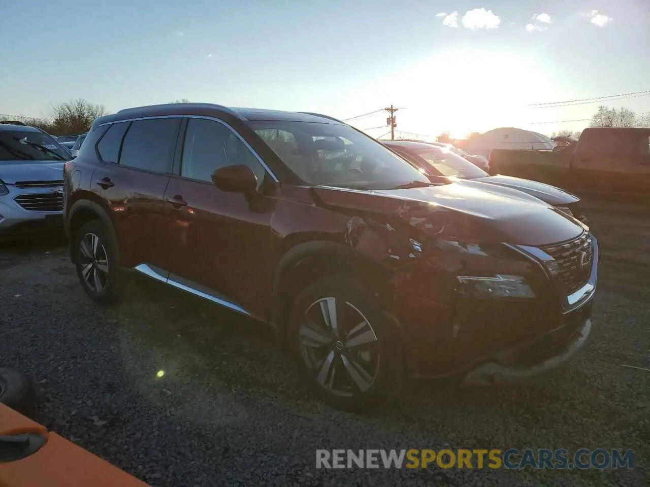 4 Photograph of a damaged car 5N1AT3CB6MC768382 NISSAN ROGUE 2021