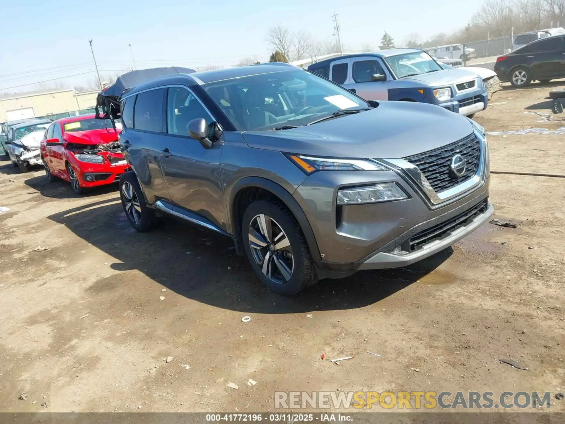 1 Photograph of a damaged car 5N1AT3CB8MC697749 NISSAN ROGUE 2021