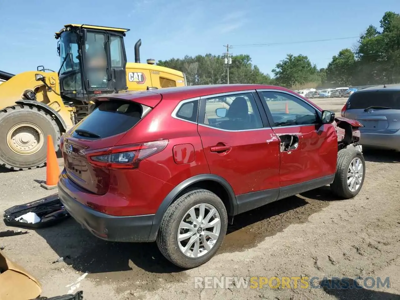 3 Photograph of a damaged car JN1BJ1AV1MW302280 NISSAN ROGUE 2021