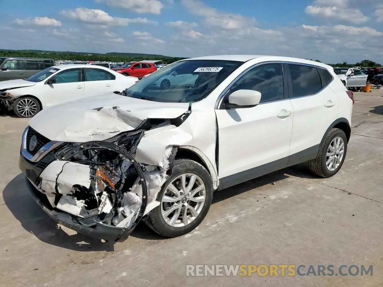 1 Photograph of a damaged car JN1BJ1AV2MW307360 NISSAN ROGUE 2021