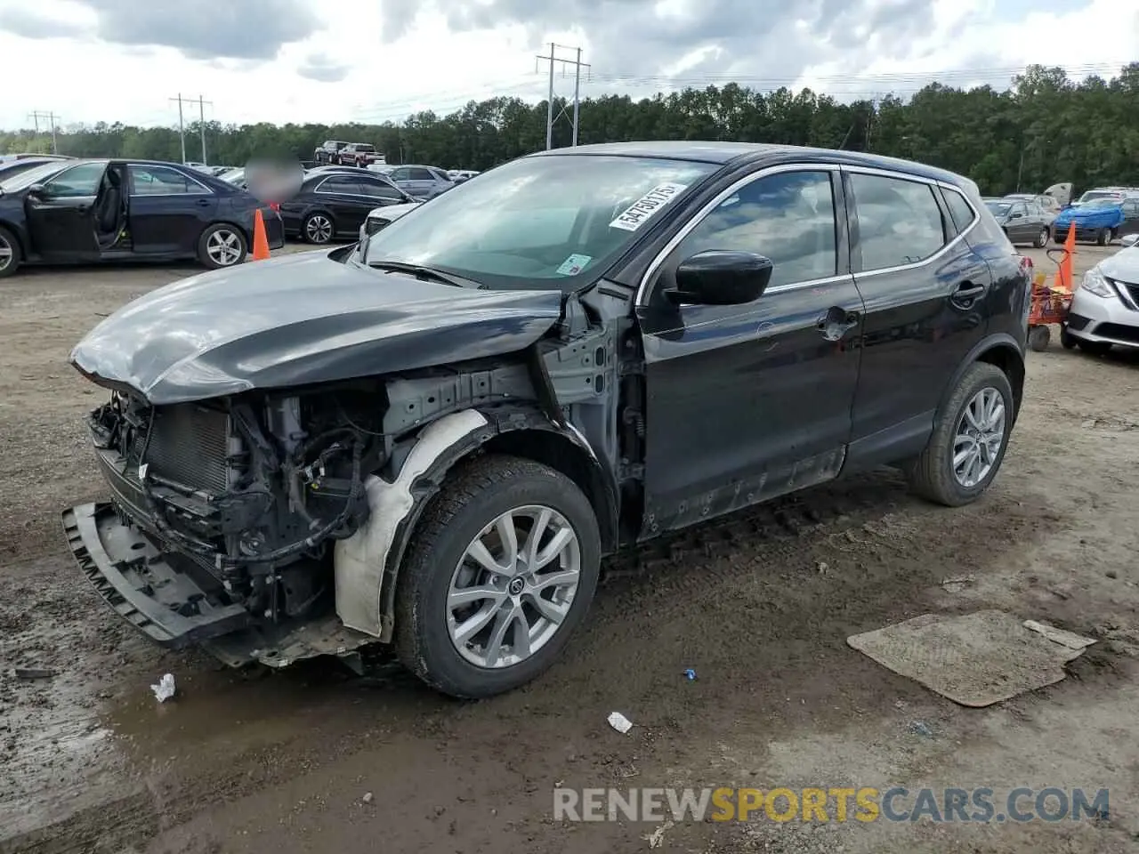 1 Photograph of a damaged car JN1BJ1AV2MW571100 NISSAN ROGUE 2021