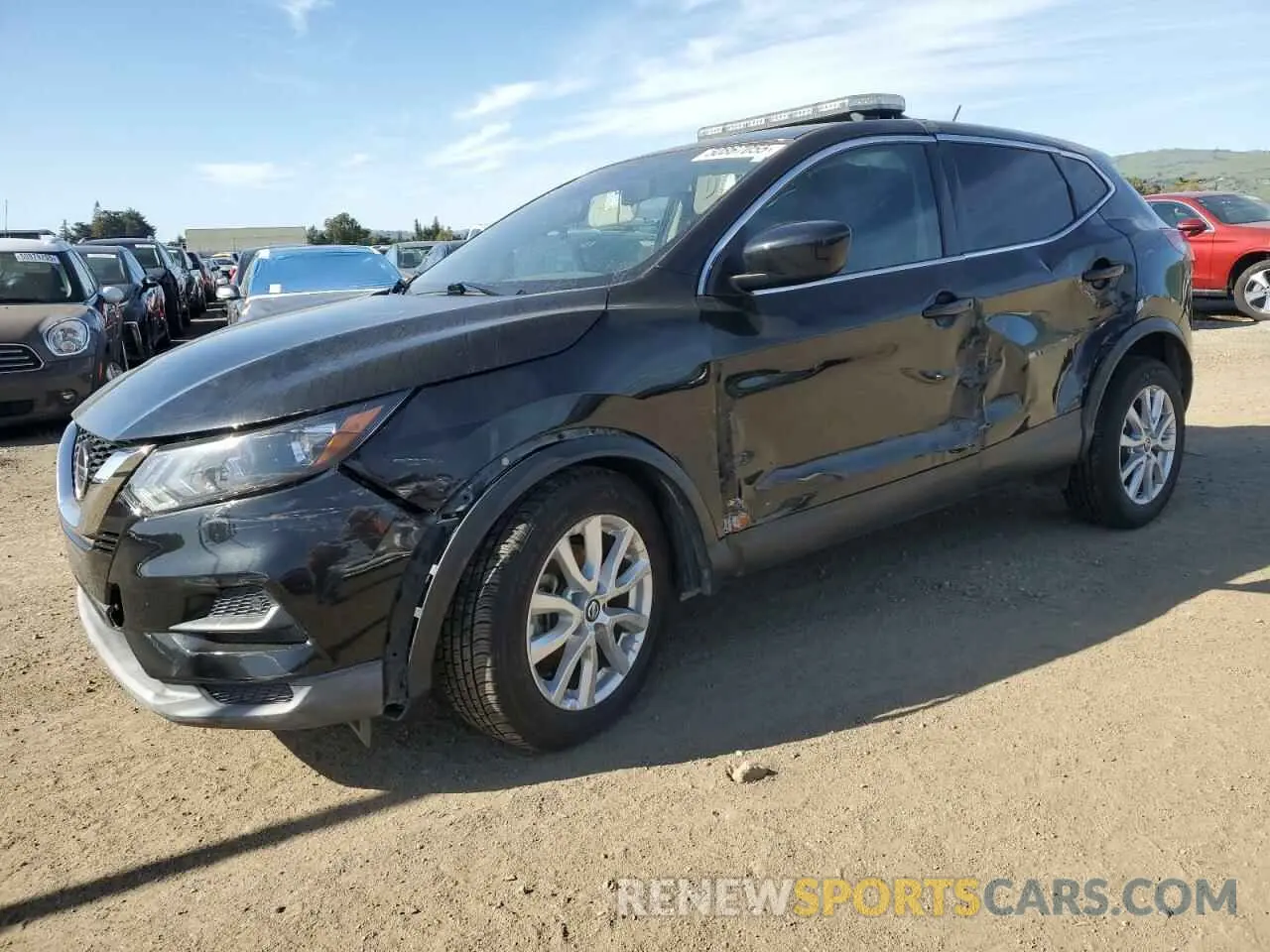 1 Photograph of a damaged car JN1BJ1AV3MW308615 NISSAN ROGUE 2021