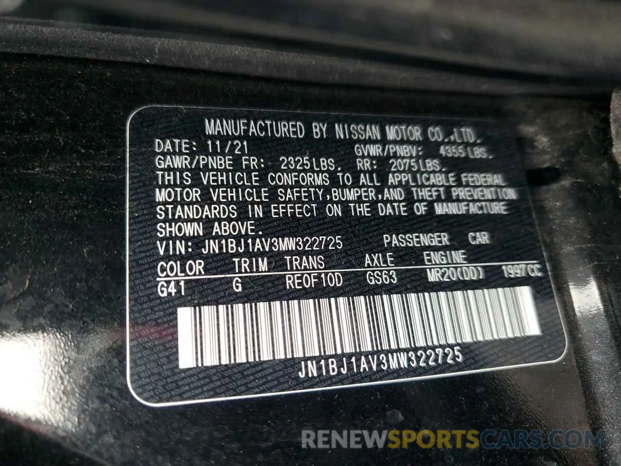 13 Photograph of a damaged car JN1BJ1AV3MW322725 NISSAN ROGUE 2021
