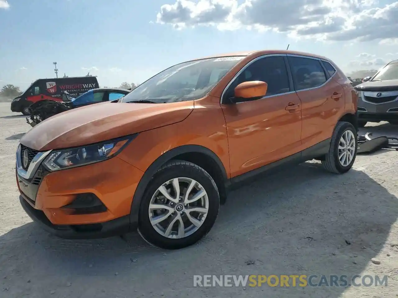 1 Photograph of a damaged car JN1BJ1AV8MW323370 NISSAN ROGUE 2021