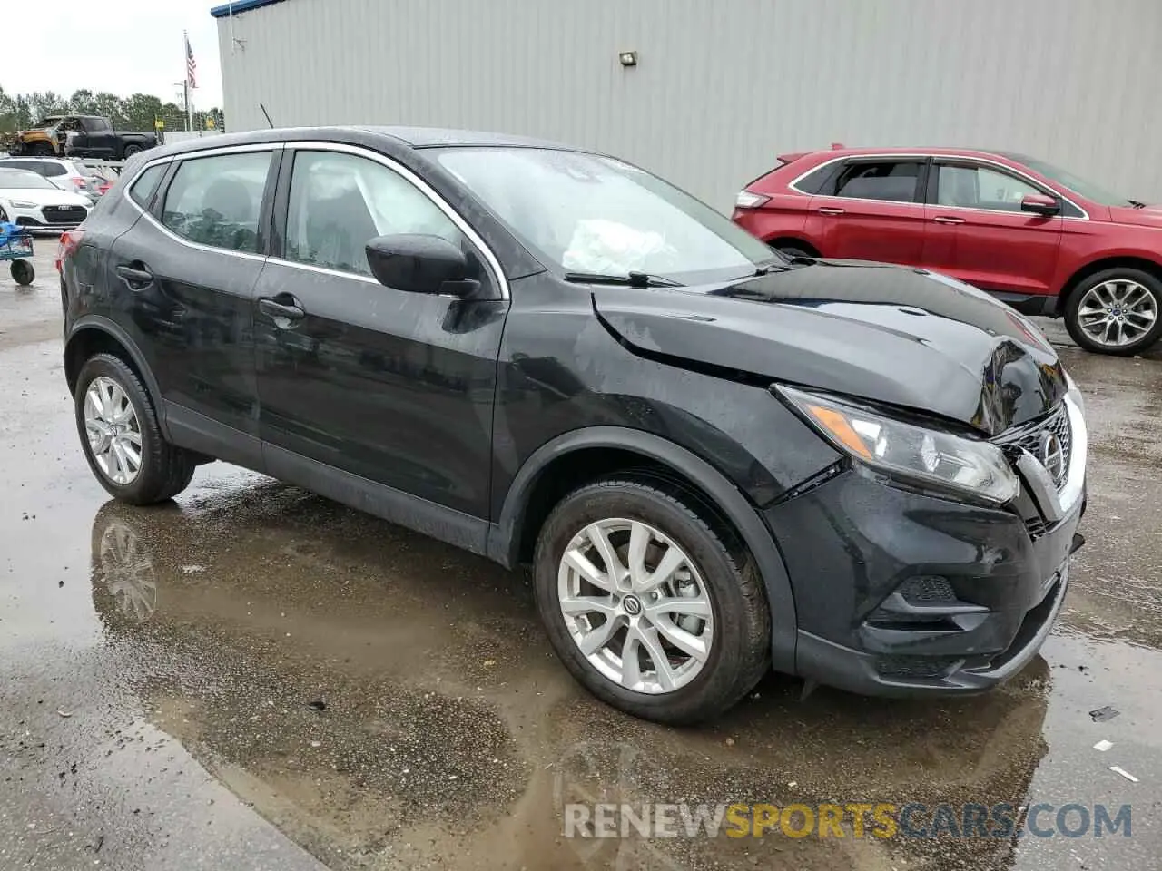 4 Photograph of a damaged car JN1BJ1AV9MW567318 NISSAN ROGUE 2021
