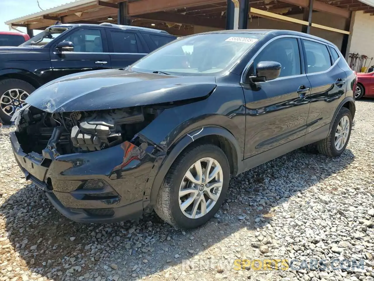 1 Photograph of a damaged car JN1BJ1AVXMW563908 NISSAN ROGUE 2021