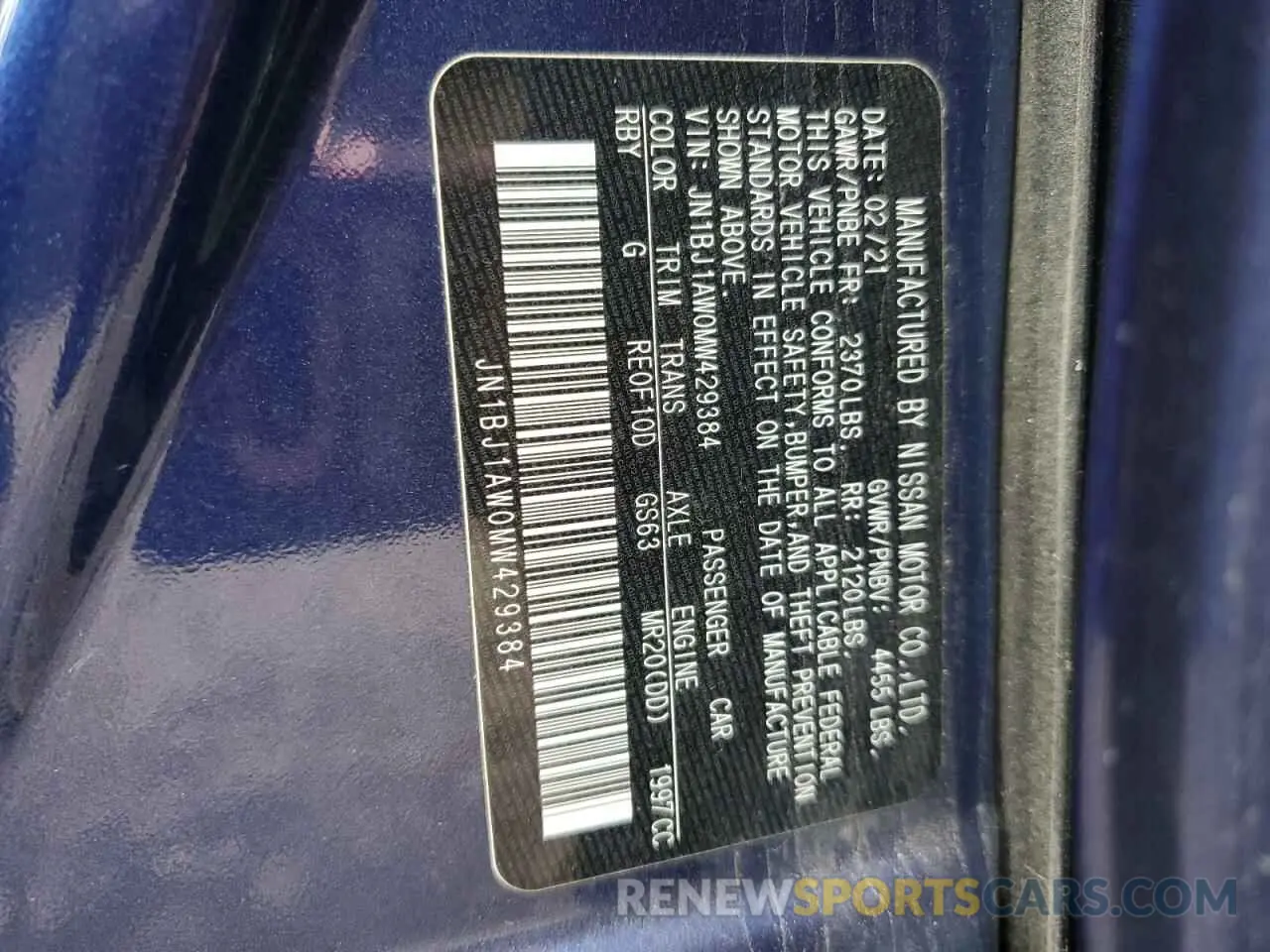 14 Photograph of a damaged car JN1BJ1AW0MW429384 NISSAN ROGUE 2021