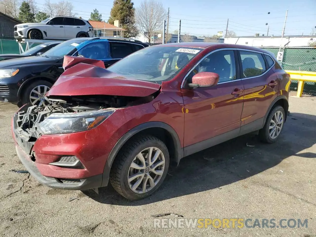 1 Photograph of a damaged car JN1BJ1AW0MW448940 NISSAN ROGUE 2021