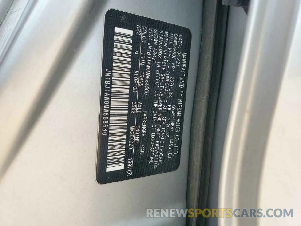 14 Photograph of a damaged car JN1BJ1AW0MW668580 NISSAN ROGUE 2021