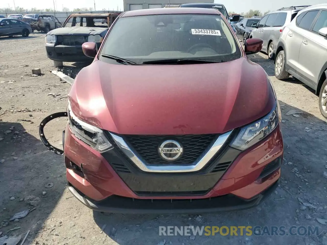 5 Photograph of a damaged car JN1BJ1AW1MW445593 NISSAN ROGUE 2021