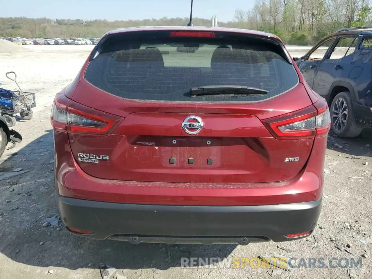 6 Photograph of a damaged car JN1BJ1AW1MW445593 NISSAN ROGUE 2021