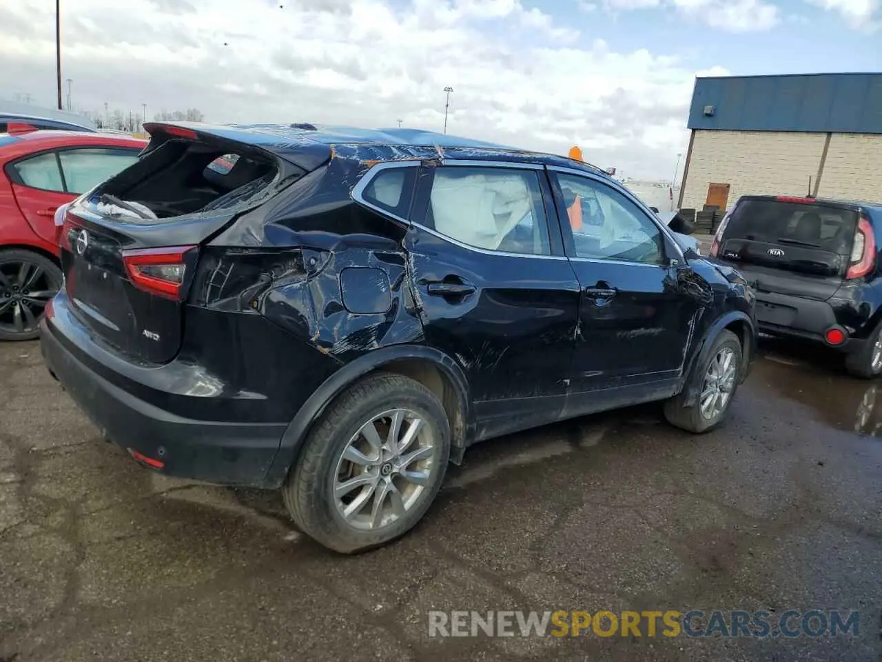 3 Photograph of a damaged car JN1BJ1AW4MW662670 NISSAN ROGUE 2021