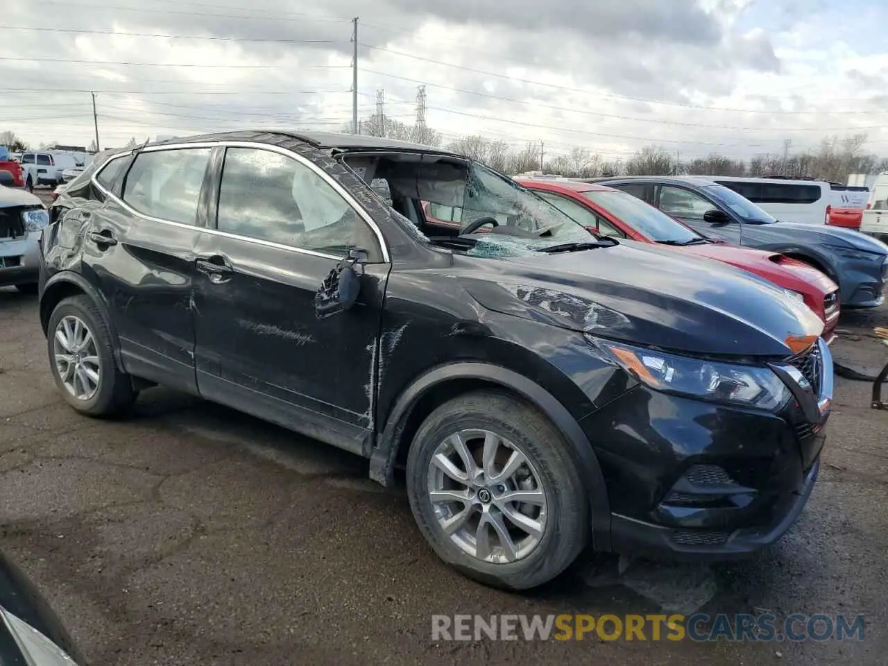 4 Photograph of a damaged car JN1BJ1AW4MW662670 NISSAN ROGUE 2021
