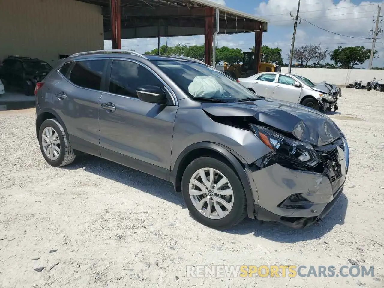 4 Photograph of a damaged car JN1BJ1BV3MW319760 NISSAN ROGUE 2021