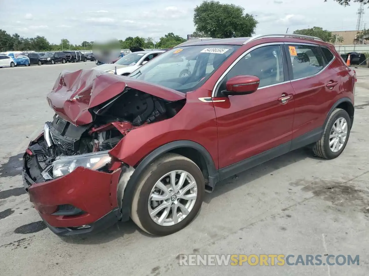 1 Photograph of a damaged car JN1BJ1BV3MW321489 NISSAN ROGUE 2021