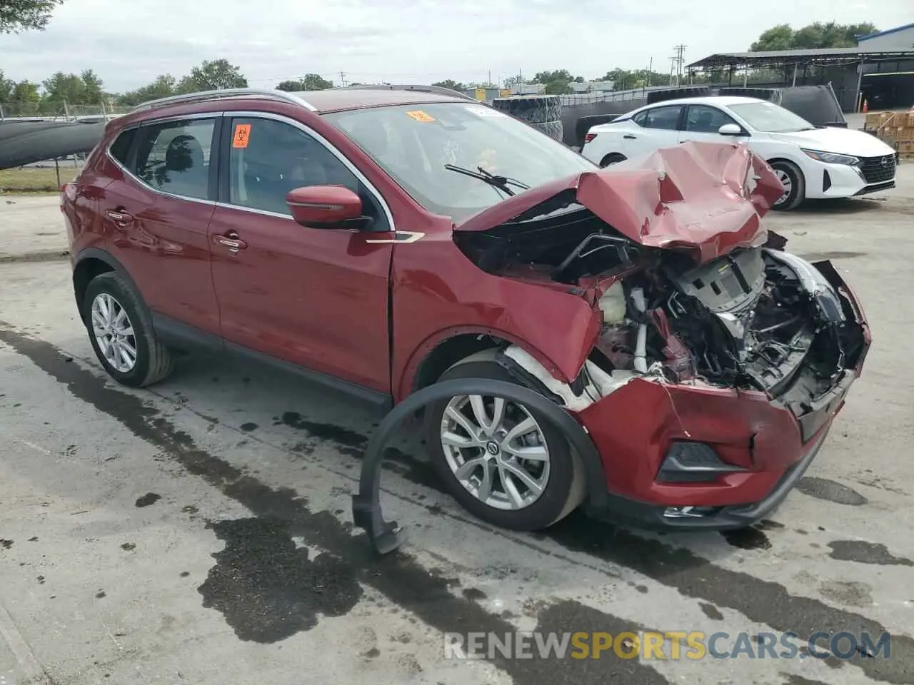 4 Photograph of a damaged car JN1BJ1BV3MW321489 NISSAN ROGUE 2021