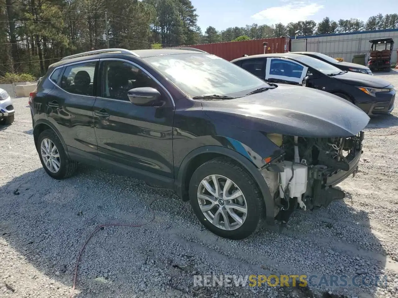 4 Photograph of a damaged car JN1BJ1BV3MW571945 NISSAN ROGUE 2021